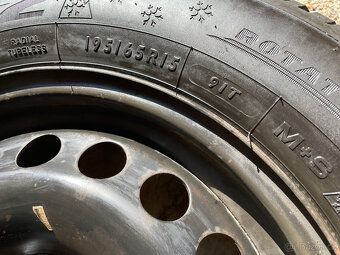 Zimní sada 5x112 6J et47 Volkswagen/Škoda 195/65 R15 - 7