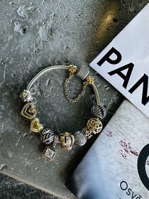 Pandora - zlatý 14k přívěsek s kamínkem - 7