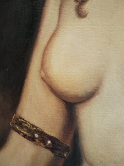 obraz KRÁSNÁ DÁMA, akt, olej, nesignováno - 7