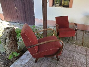 Prodám křesla Halabala + stolek Pavouk. - 7
