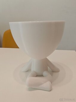 Yoga květináč bílý 10,5cm průměr sukulenty - 7