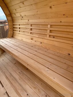 Sudová sauna 2,5 m + ochlazovací sud - 7