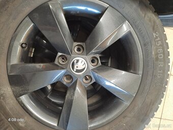 ZIMNÍ - Škoda Karoq - originální ALU disky 5x112 R16 - 7