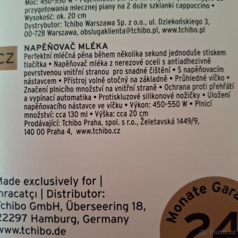 Elektrický napenovac mleka tchibo - 7