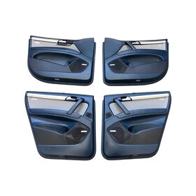 Kompletní sedačky modrá kůže AUDI Q7 4L S-LINE r.v.2011 - 7