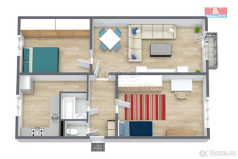 Pronájem bytu 3+1, 68 m², Bukovany - 7