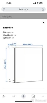 IKEA Besta 2x závěsná skříňka antracit - 7