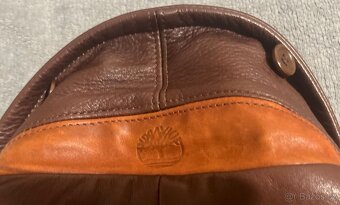 Znackova kožená bunda Timberland vintage odnímatelny limec L - 7