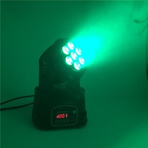 SHEHDS Otočné hlavy LED WASH 7x12W RGBW - 7