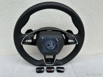 Volant zkoseny DSG VRS airbag skoda octavia IV vyhrievany - 7