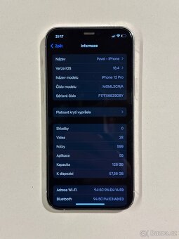 IPhone 12 PRO 128 GB Stříbrná - záruka na vyzkoušení - 7