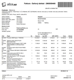 ProArt PC Sestava s Ryzen 7 7800X3D - 7