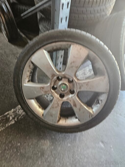 18" alu orig.Škoda s pneu 225/40r18 Fulda - 7