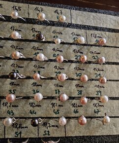 Stříbrné prsteny s perlou - 7