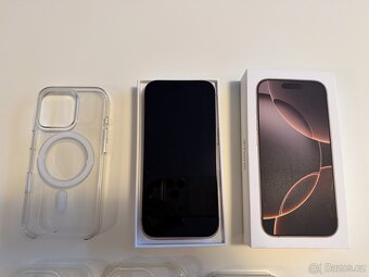 Apple iPhone 16 Pro (128GB) Desert Titanium + kryty + skla - 7