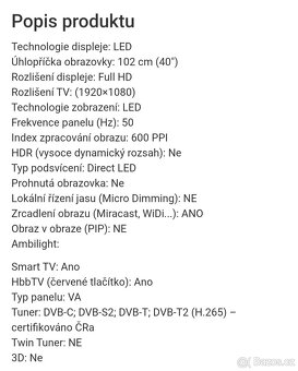 Tv JVC SMART 102cm WiFi YouTube, Netflix, onepley, - 7