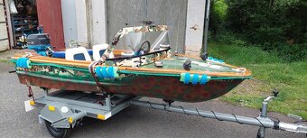 RETRO Motorový člun DDR+přívěs po STK - 7