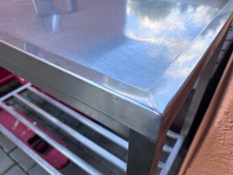 Celonerezový gastro stul s drezem a baterii, - 7