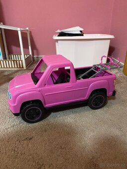 Barbie letadlo + auto - 7