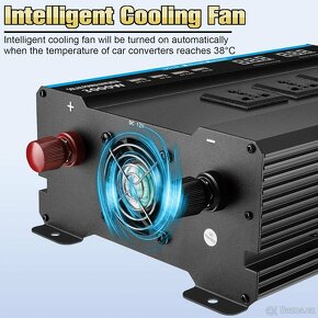 Měnič napětí 1500W/3000W měnič 12V na 240V modif. sinus - 7