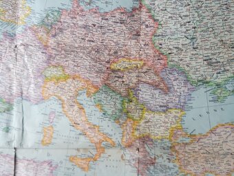 4 historické Mapy GB a Francie Evropa a Praha supr stav - 7