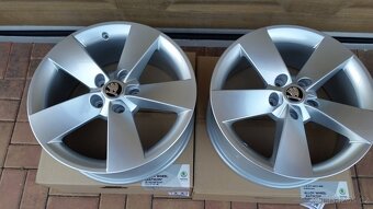 NOVÉ originální ALU kola ŠKODA 5x112 R17 Karoq Yeti Octavia - 7