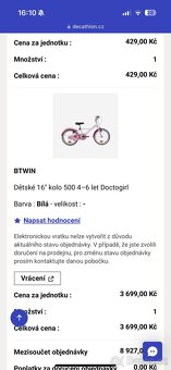Dětské kolo Btwin 16 - 7