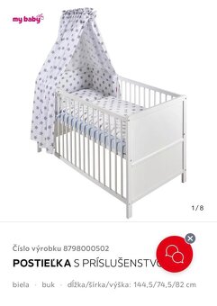 postýlka nová v demontu s příslušenstvím - 7