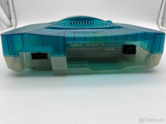 Nintendo 64 clear blue a ovladač s novým joystickem - 7
