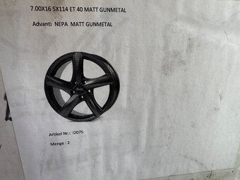 5x114,3 R16 7J ET40 Advanti Nepa Gunmetal Matt - 7