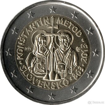 2 euro Slovensko pamětní mince 2009 - 2021 UNC, cena za 1 ks - 7