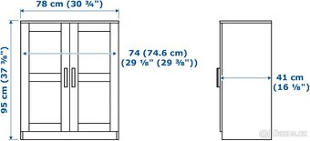 Brimnes Ikea skříňka s dvířky - 7