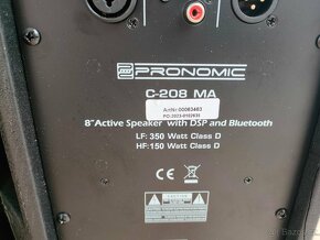 Pronomic C-208 MA 8" aktivní reproduktor 400W 2ks - 7