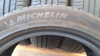 4ks letní pneu Michelin 215/45 R17 6+mm - 7