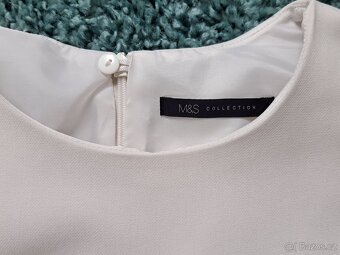 Dámské elegantní midi šaty M&S vel. M - 7