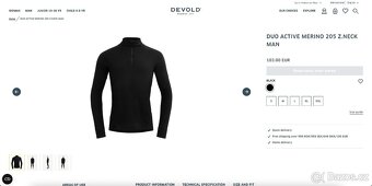 Merino rolák Devold Duo Active Merino 205 Zip Neck Man - 7