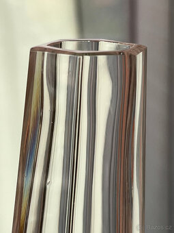Hranatá váza 15 cm, křišťálové sklo, Václav Hanuš - 7