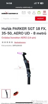 horák PARKER SGT 18 FX 8m Alfain, Fronius, Ewm, Esab, TiG - 7