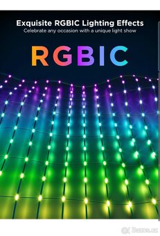 Govee RGBIC venkovní světelná síť 0,85mX2,87m,led pásek 5m - 7