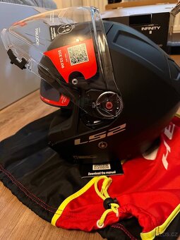 🏍️ Motocyklová přilba LS2 Infinity II – Velikost L (nová) - 7