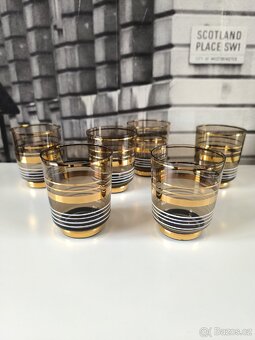 Sada 6ti starožitných skleniček na whisky - 7
