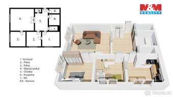 Prodej bytu 3+1, 91 m², Hradec Králové, ul. Škroupova - 7