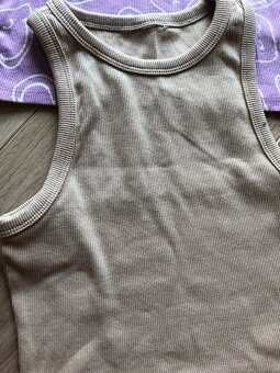Nátělníky/tílka crop top, velikost 140/146 - 7