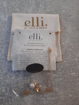 Dámský náhrdelník s perlou a diamanty zlato 585 14k - 7