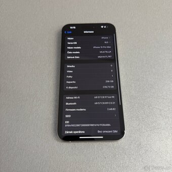 iPhone 15 Pro Max 256GB, pěkný stav, 12 měsíců záruka - 7