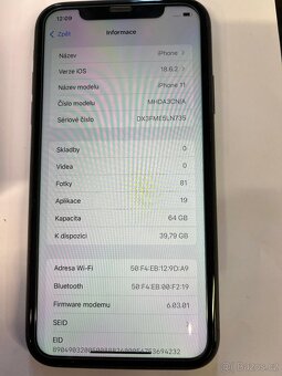 iphone 11, 64gb. Top stav. - 7