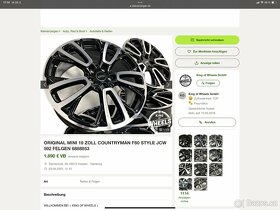 Mini f54 f60 f56 kolo č. 6888853 clubman,countryman - 7