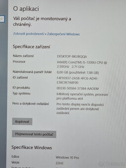 Prodám notebook Asus ZenBook UX530UQ - 7