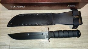 NŮŽ KA-BAR 1211 s koženým pouzdrem, NOVÝ, originál USA - 7