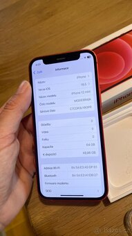 iPhone 12mini 64GB červený, top stav - 7